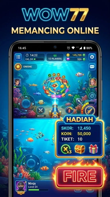 Galeri pratinjau visual wow77 build APK resmi terbaru